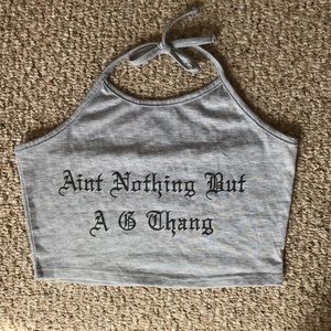 Grey Halter Top (S)